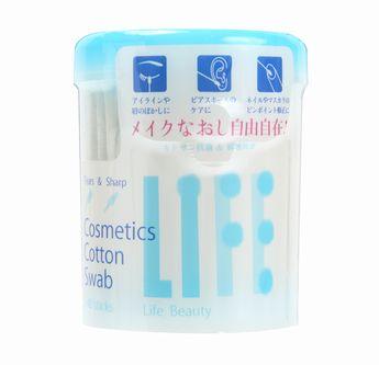 ライフ Cosmetics Cotton Swab 化粧用綿棒 140本ケース入