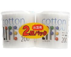 コットンライフ綿棒 200本ケース入 2P